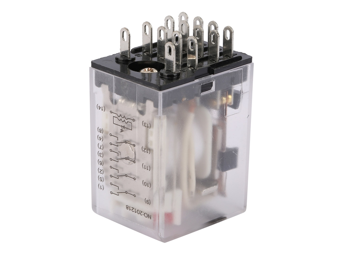 Relé Eléctrico Intermedio Bemm4c De 14 Pines, 5 A, 24 Vca, Con Buen Rendimiento Y Durabilidad.