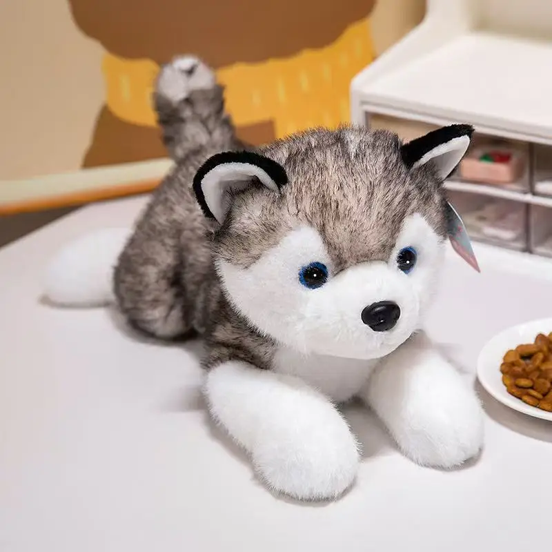 (estilo A, 40 Cm) Lindo Peluche De Cachorro De Husky Para Decoración Del Hogar