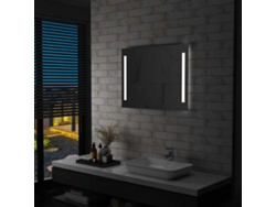 Espejo de pared LED para baño, 80 x 60 cm, DKD HOME DECOR