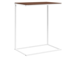 Mesa Auxiliar 55x35x66 Cm Derivados de Madera Blanco MAISON EXCLUSIVE