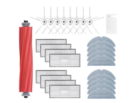 Para roborock s7 t7s plus roll brush mop rag hepa filter side brush