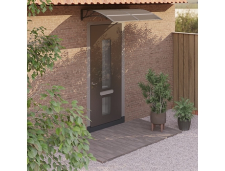 MAISON EXCLUSIVE - Marquesina de puerta policarbonato negro 150x100 cm