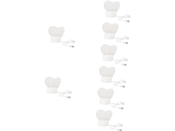 8 Luces Nocturnas Led, Usb, Transparentes, Decoración Navideña, Ambiente Festivo Para Interiores, Oficina