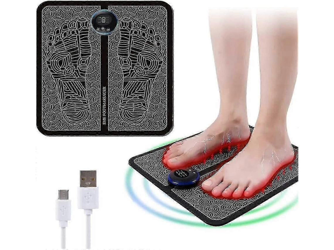 Massageador De Pés Elétrico Ems, Almofada De Massagem Para Os Pés, Estimulador Muscular Dos Pés, Tapete Massageador