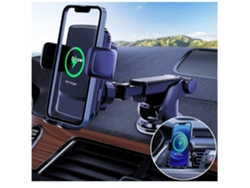 Cargador Carro Indução Qi Sem Rápido Posicionamento Núcleo YIZHOOD Negro