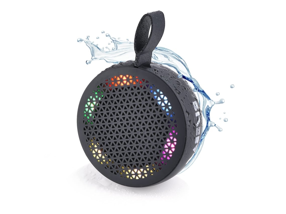 Altavoz De Ducha Bluetooth Resistente Al Agua Botones De Control De Manos Libres Portátil Manos Libres Con Luz Led Estéreo Inalámbrico Yemaesre