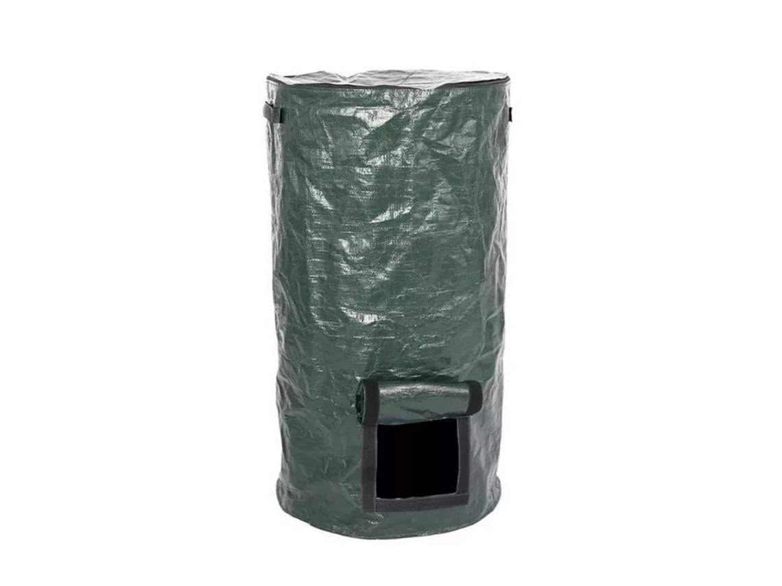 Bolsa De Compostaje De Jardín Reutilizable E Impermeable De Pe Con Cierre De Cremallera, 15 Galones, 35x60cm