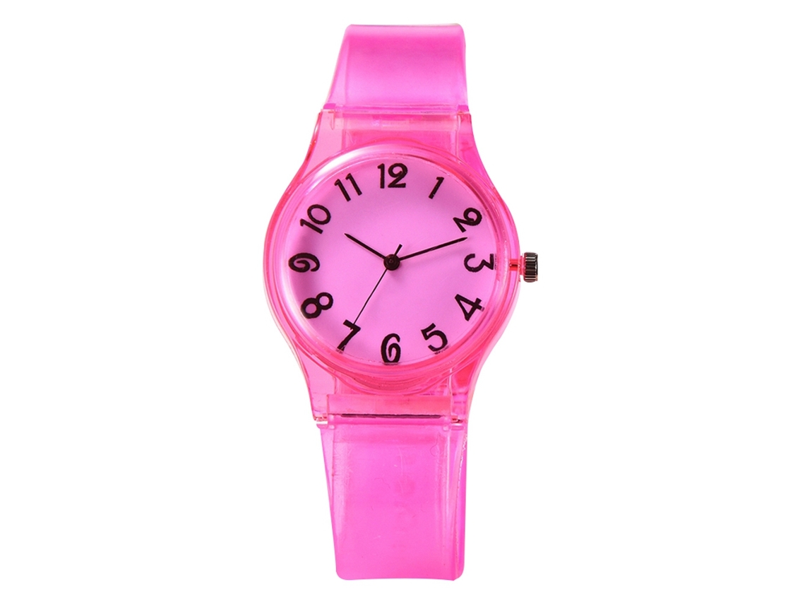 Reloj De Pulsera De Cuarzo Para Estudiantes, Moderno, Color Rosa, Sencillo Y Seguro Xr3364