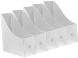 Organizador Vertical De Escritorio Y Clasificador De Archivos De Plástico De 5 Piezas Para Almacenamiento