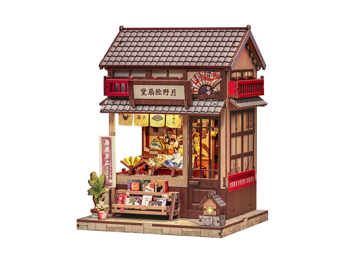Cabaña lunar salvaje con ladrillos japoneses creativos para pintar en la habitación