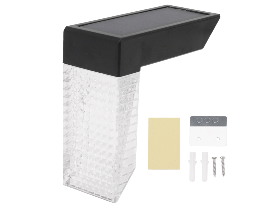 Rebe-luz De Escalera Solar Led En Forma De L Rgb Caliente Ip65 Impermeable Para Patios Y Escaleras