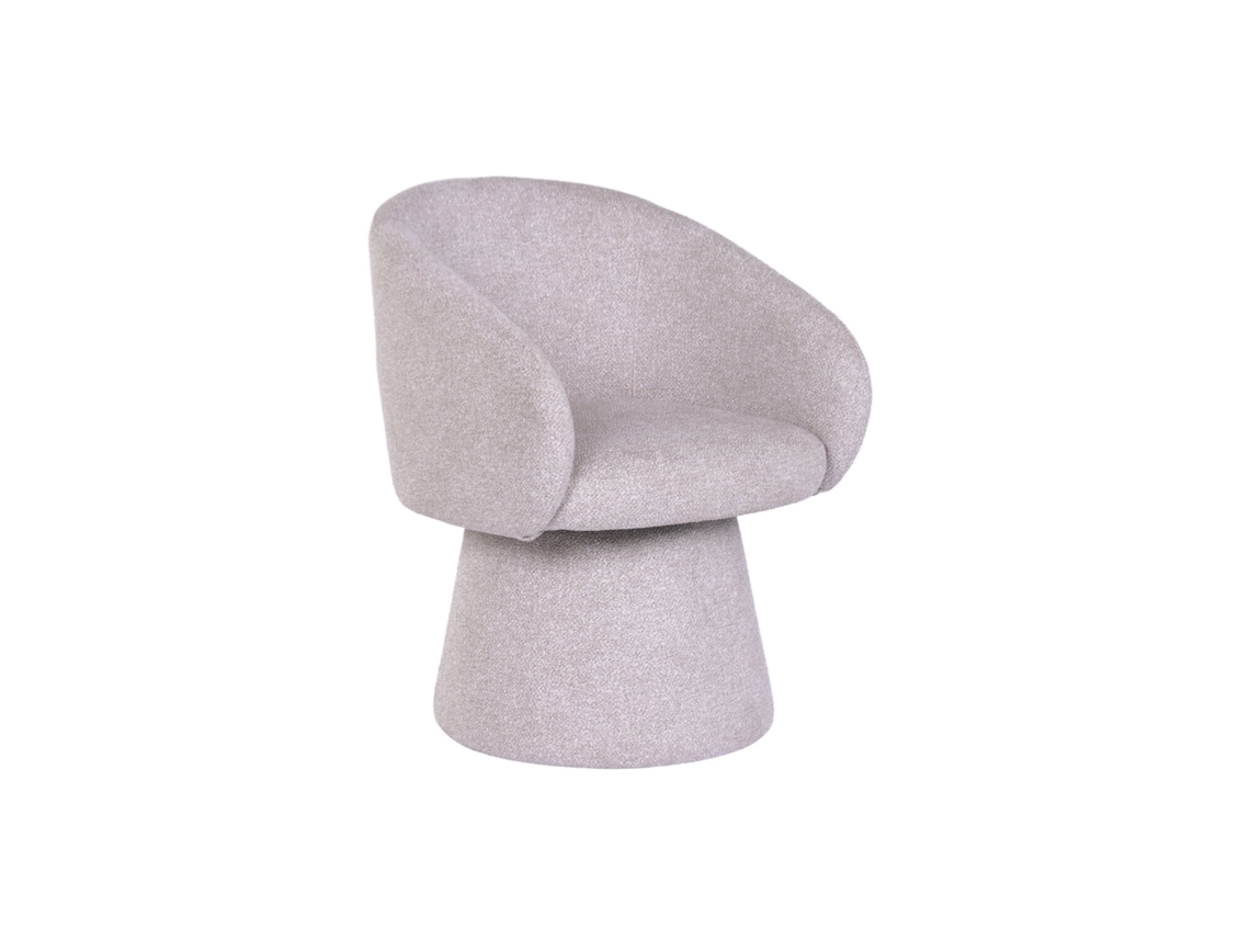Sillon Metal Poliester Beige 63x63,5x78,5cm