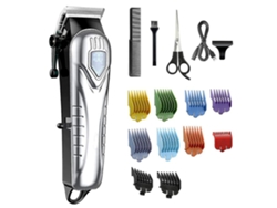Tijeras de peluquería inalámbricas para hombre, cortapelos recargable con cuchillas afiladas y un motor potente y silencioso.