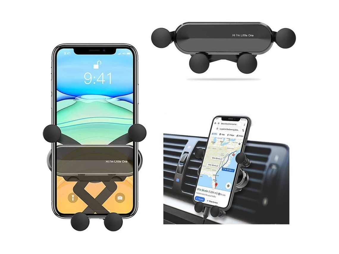 Soporte Universal Para Teléfono De Coche Con Ventilación En Color Negro.