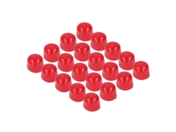 2026-as-20 Piezas Tapa Pvc Roja Protectora Anticorrosiva Elástica Retardante De Fuego Ligera Para Hilo De Tornillo 40mm