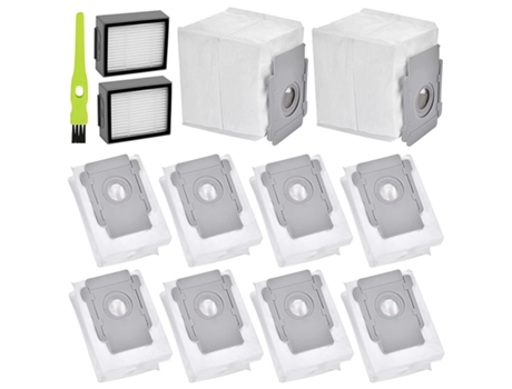 10 bolsas de vacío y 2 filtros de repuesto para Irobot Roomba I7 I7 I3 I3 Base de limpieza al vacío bolsas automáticas de eliminación de suciedad