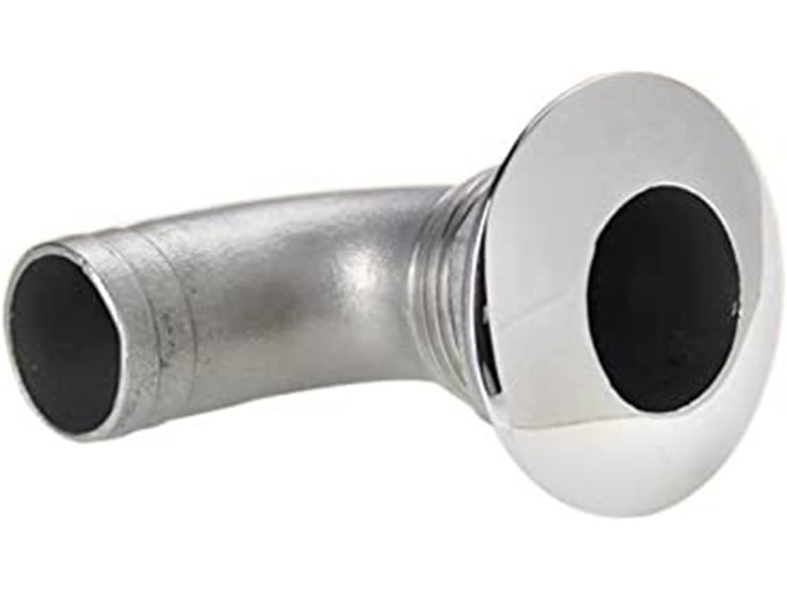 Sortie Coudée Marine Acier Inoxidable De 25 Mm Para Le Drainage Et La Ventilation Avec Trou Boulon