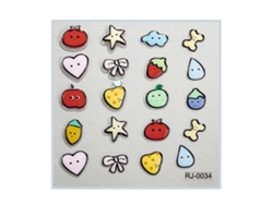 Pegatinas para uñas con dibujos animados 5D, calcomanías para uñas en relieve, accesorios para uñas, decoración de uñas para Halloween Hengrongshen