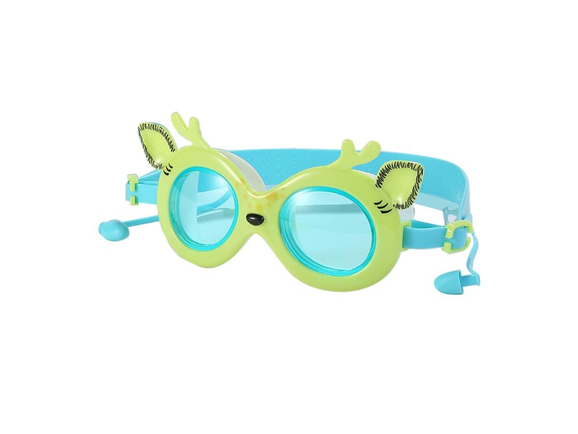 Gafas De Natación Infantiles Impermeables Con Tapones Antivaho Y Diseño De Dibujos Animados.