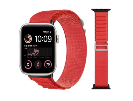 Correa Alpine G-Hook Ajustable Apple Watch Series 6 44Mm Rojo