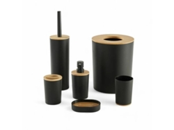 Juego de baño Today (plástico negro moderno)