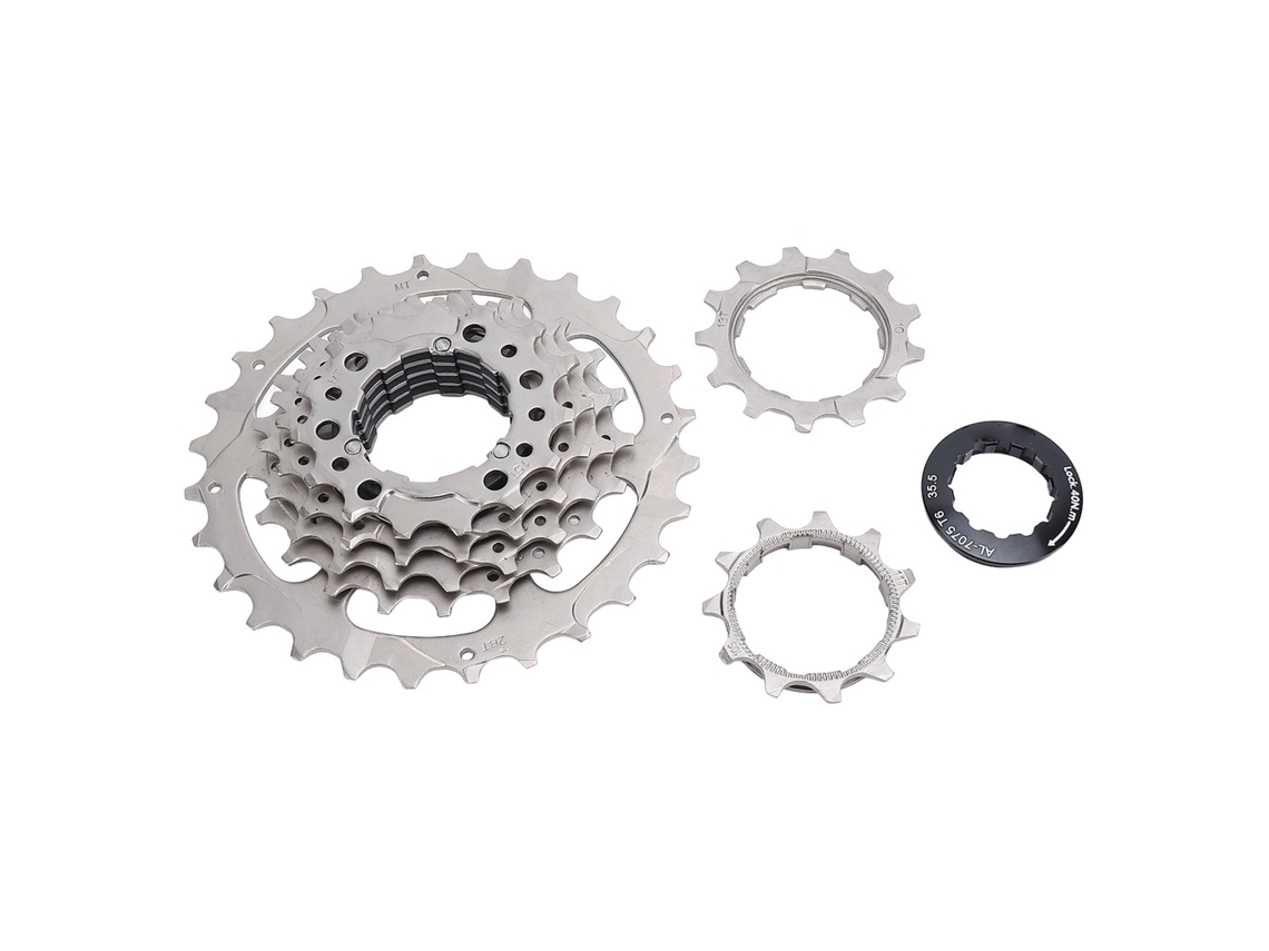 Cassette De Bicicleta De 7 Velocidades, Acero Inoxidable Y Aluminio, Bajo Nivel De Ruido, Para Brompton Ct Pline