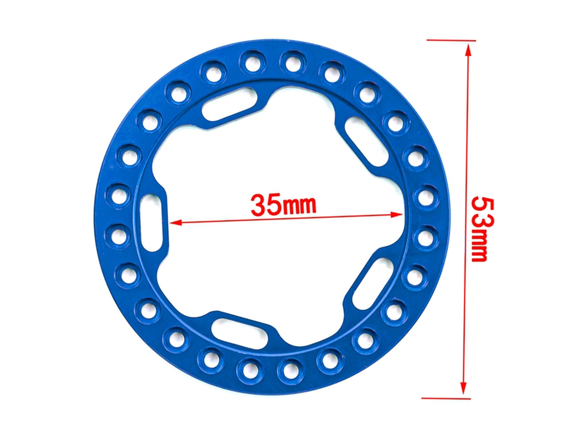 Anillo De Reemplazo De Llanta Rc Beadlock 4pcs Compatible Con Coches Rc 1/10 Trx4 Scx10 90046 90047 Llantas 1.9in