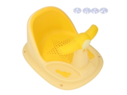Assento De Banho Para Bebê Com Apoio Lumbar Ventosas Fortes Anti-derrapante Amarelo
