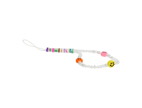 Joya para Teléfono Pulsera de Bolas Heishi, Smiley Palabra Smile Colección Smile AVIZAR