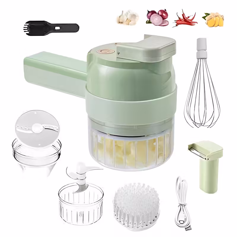 Exprimidor eléctrico de mano, batidora eléctrica, cepillo eléctrico para ollas, utensilio de cocina multifuncional, portátil inalámbrico Stelasplen