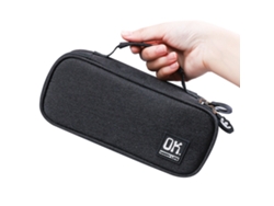 Estuche portátil con cremallera, estuche compacto, neceser de maquillaje