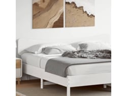Cabecero De Cama Madera Maciza De Pino Blanco 180 Cm