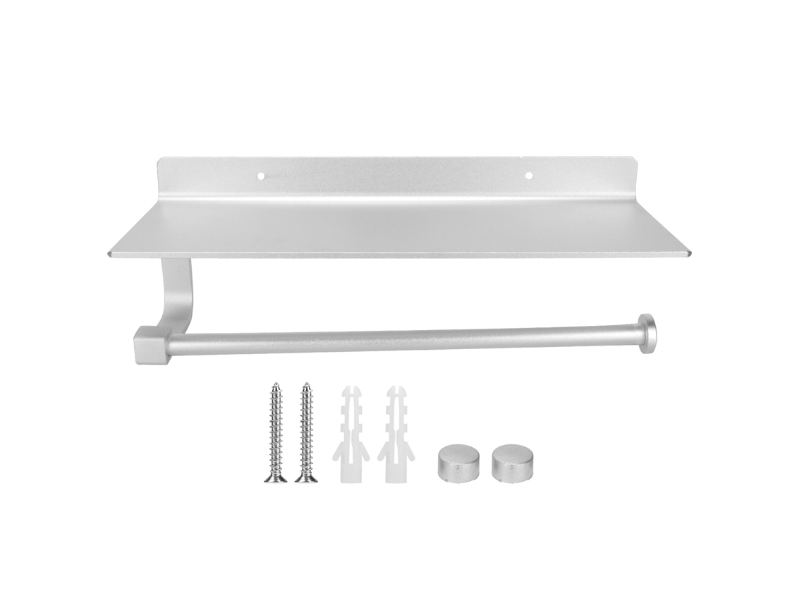 Soporte para papel higiénico de aluminio espacial para baño