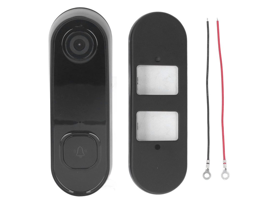 Timbre De Puerta Inteligente Inalámbrico Resistente Al Agua Tuya 1080p Hd, Plástico