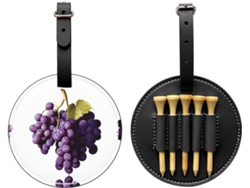 Bolsa Para Tees De Golf Negro Material Pu Impermeable, Resistente Al Desgaste, A Prueba Humedad Clip Cinturón,