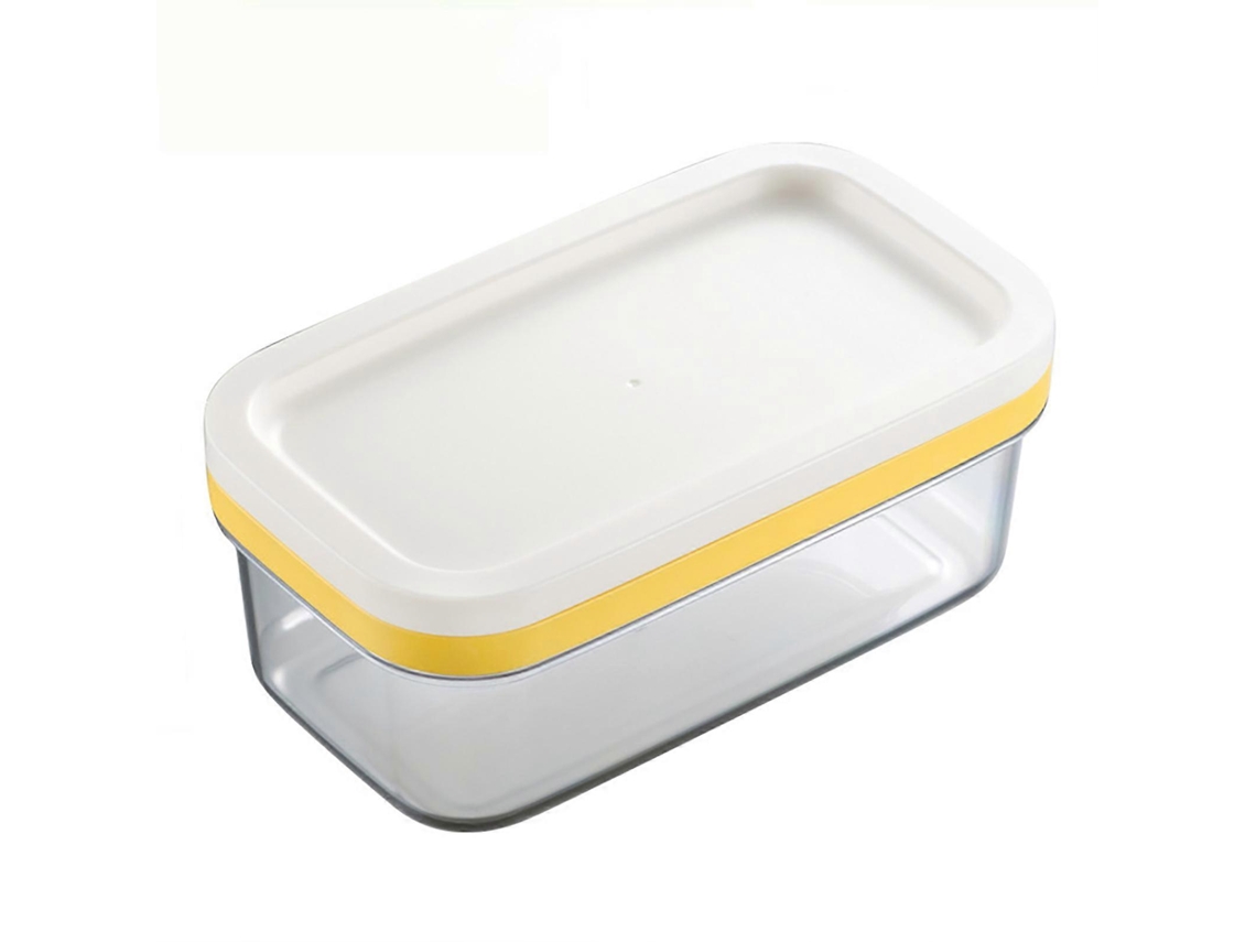 Cortador de mantequilla transparente de gran capacidad, apto para alimentos, para guardar en el refrigerador y para otros utensilios de cocina. Rosewell