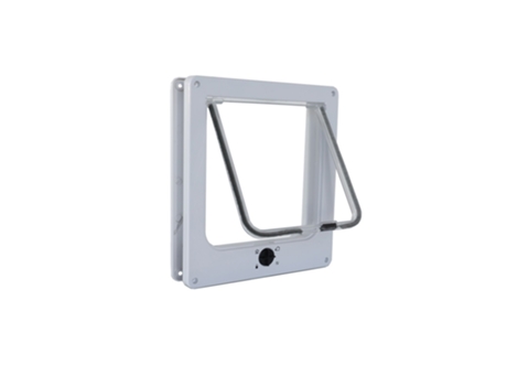Puerta para gatos 19x22x5,5 cm - Blanca - 4 posiciones de cierre IVOL