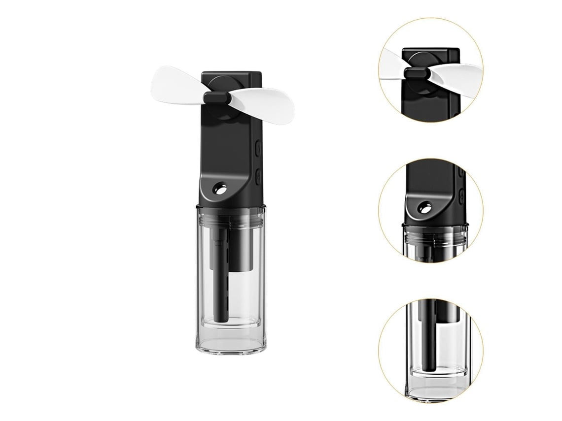 Ventilador portátil de alta velocidad, 100 velocidades, USB, blanco BRILVIBERA