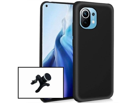 Kit Carcasa + Protector de Pantalla Xiaomi Mi 11 Lite PHONECARE Negro