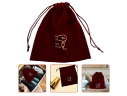Bolsa de terciopelo para secador de pelo con estuche para accesorios, organizador de accesorios GOKOCO (1 pieza)