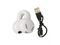 Fones de ouvido Mali Bluetooth clip on open ear estéreo HiFi cancelamento de ruído à prova d'água branco