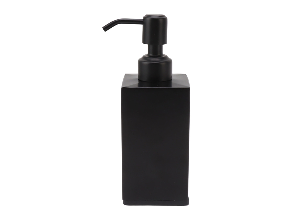 Dispensador Manual De Jabón De Acero Inoxidable Con Bomba De Líquido De 280 Ml Para Champú, Loción De Baño, Negro, Cuadrado