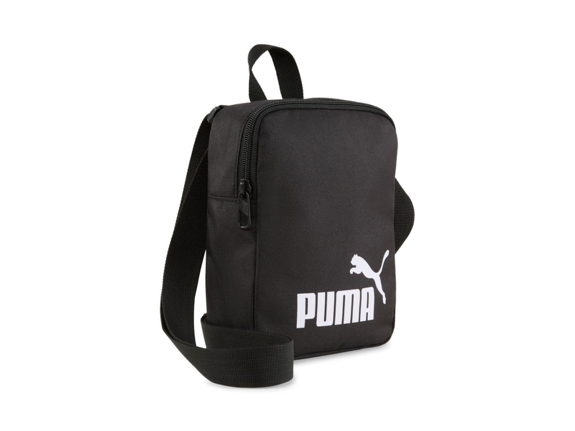 Bolso bandolera para portátil Puma Phase en negro: estilo y comodidad para el día a día.