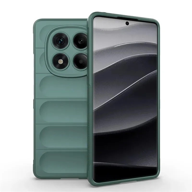 (verde, Redmi Note 13 4g) Funda Para Teléfono Resistente A Golpes, Polvo Y Caídas, De Silicona Mate Que No Daña La Piel.
