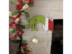Silueta De Ladrón Para Decoración Navideña, Ideal Para Ventanas, Chimeneas Y Paredes. Adornos Festivos.