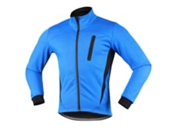 Jaqueta De Ciclismo Para Homem Inverno Fleece Térmica Manga Longa Impermeável Resistente Ao Vento Com Reflexivos
