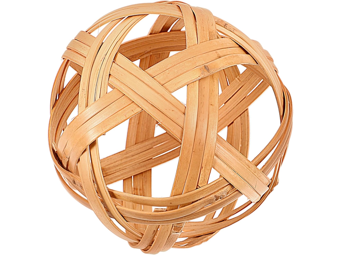 Bola De Bambú De Estilo Rústico, Juguete Decorativo Único
