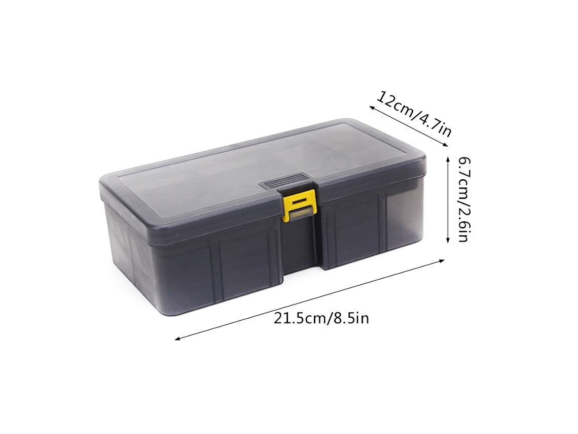 Caja de aparejos de pesca portátil e impermeable de doble capa