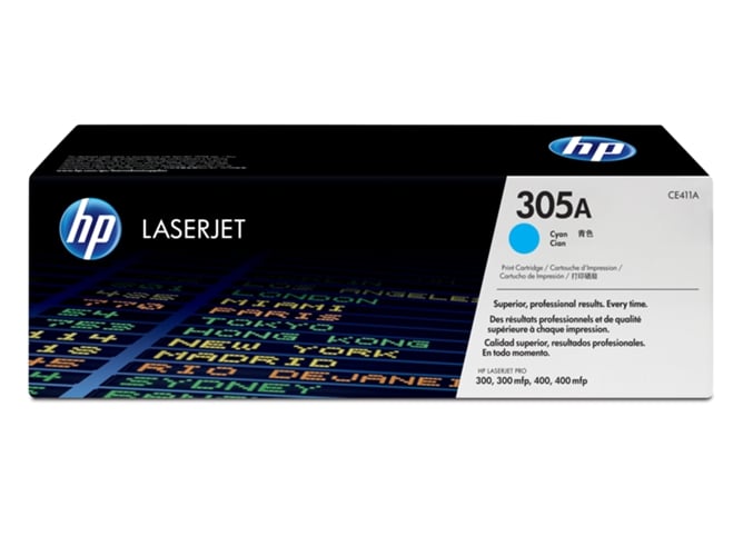 Cartucho de tóner Original HP 305A Cian para HP Lasert PRO 300, M351, M375, 400, M451, M475