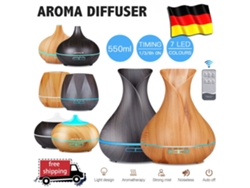 Difusor y humidificador de aromaterapia, difusor ultrasónico de aceites esenciales para habitaciones grandes con control inalámbrico Wi-Fi inteligente, configuración
